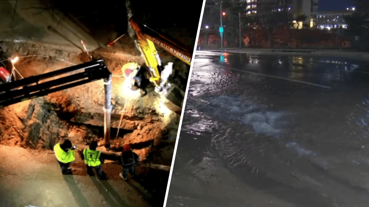 Newton MA water main break Centre Street, Newton Corner impacted – NBC ...