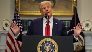 U.S. President Donald Trump delivers remarks on AI infrastructure at the Roosevelt room at White House in Washington, U.S., January 21, 2025. 