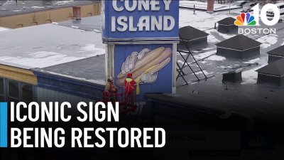 George's Coney Island begins restoration on iconic sign