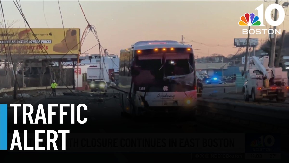 Part of Route 1A in East Boston remains closed after bus crash – NBC Boston