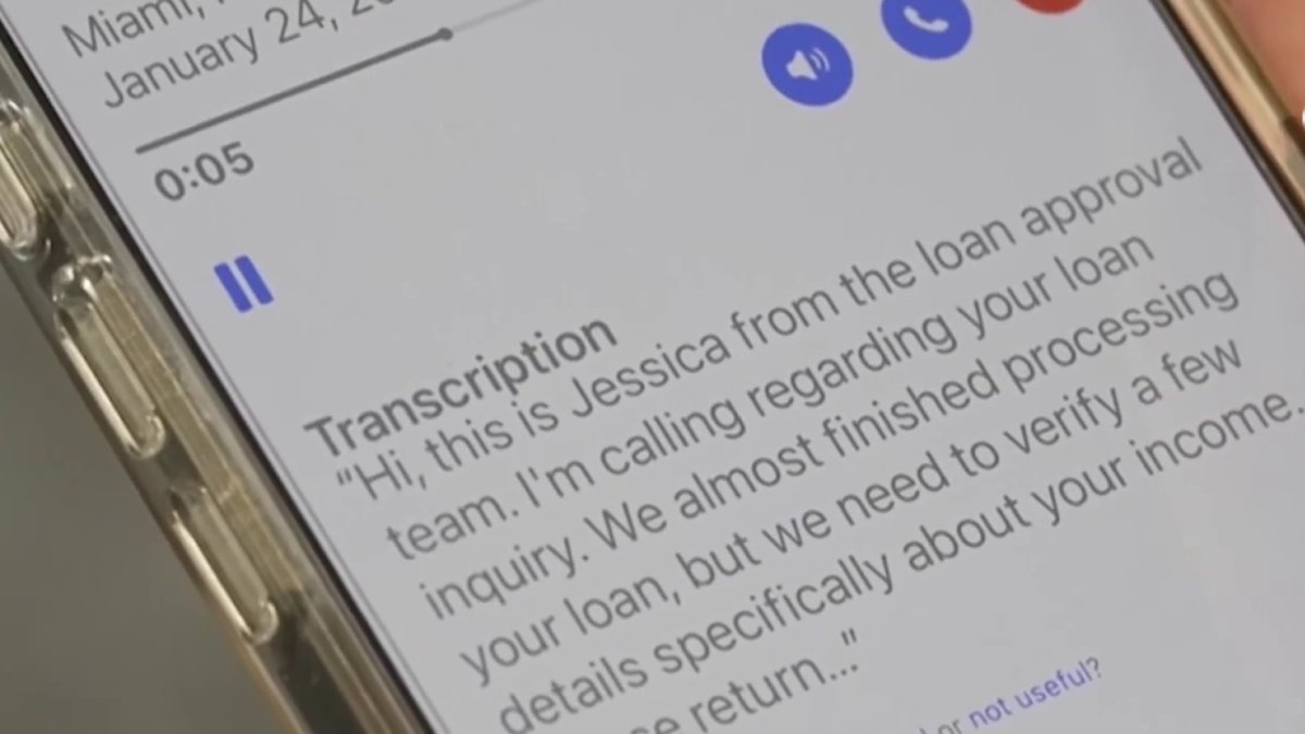 ‘Jessica’ loan approval voicemail scam – NBC Boston