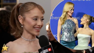 Ariana Grande reacts to viral Nicole Kidman red carpet meeting