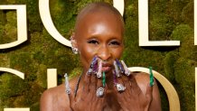 Cynthia Erivo attends the 2025 Golden Globe Awards at The Beverly Hilton on January 05, 2025 in Beverly Hills, California.