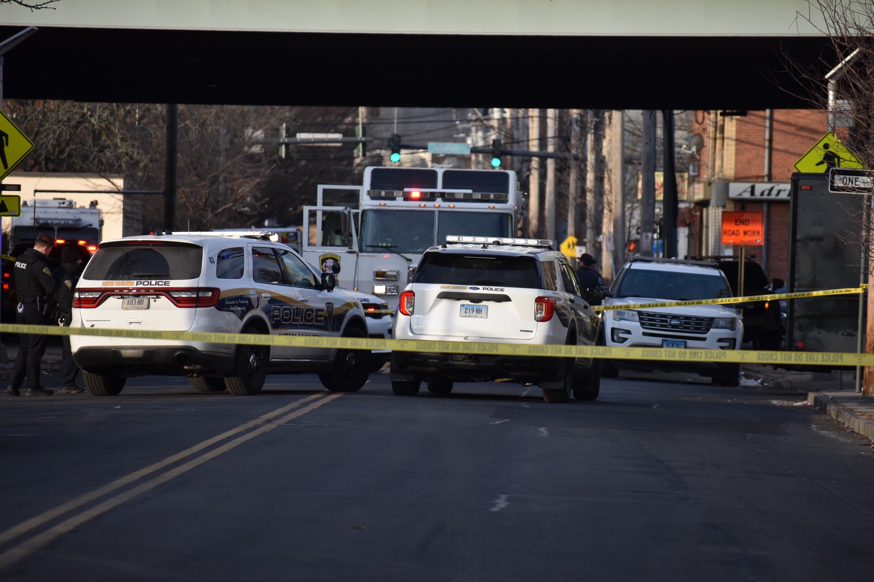 Two police officers shot while serving warrant in Connecticut, suspect ...
