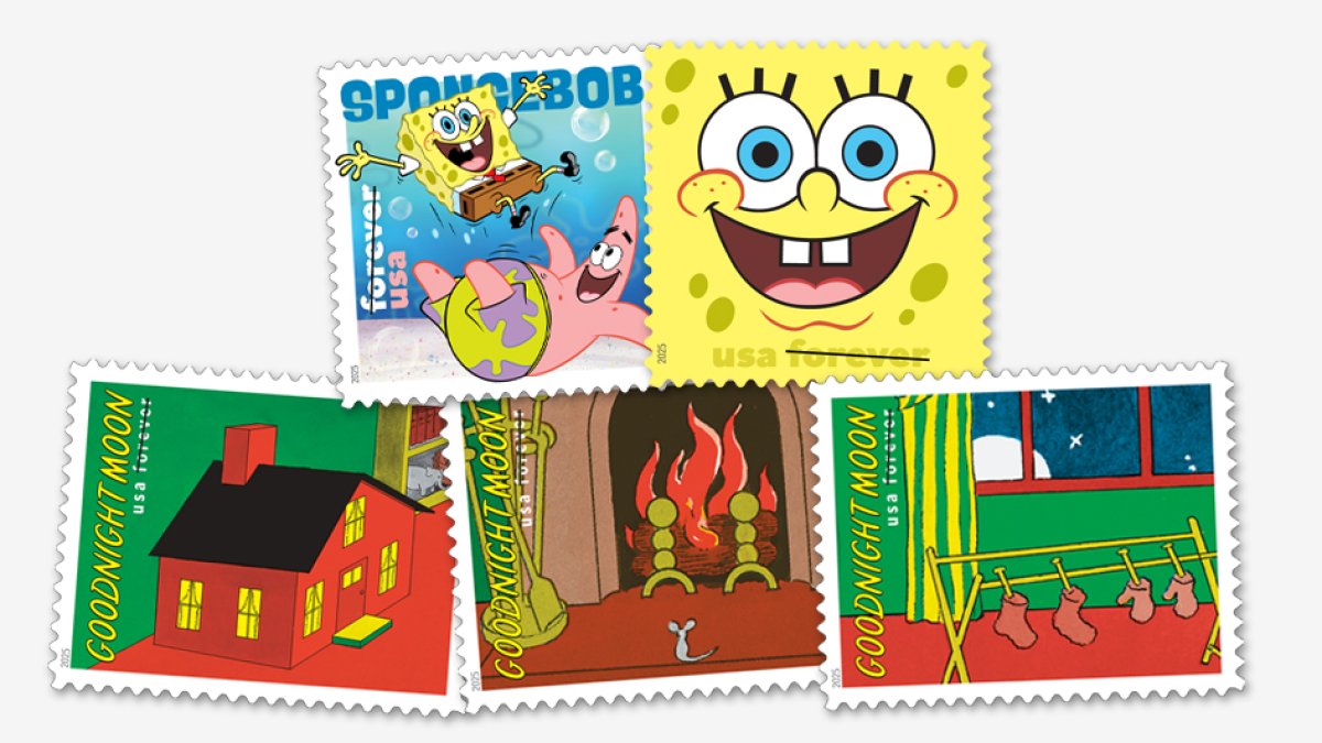 USPS creates ‘SpongeBob SquarePants' and ‘Goodnight Moon' stamps