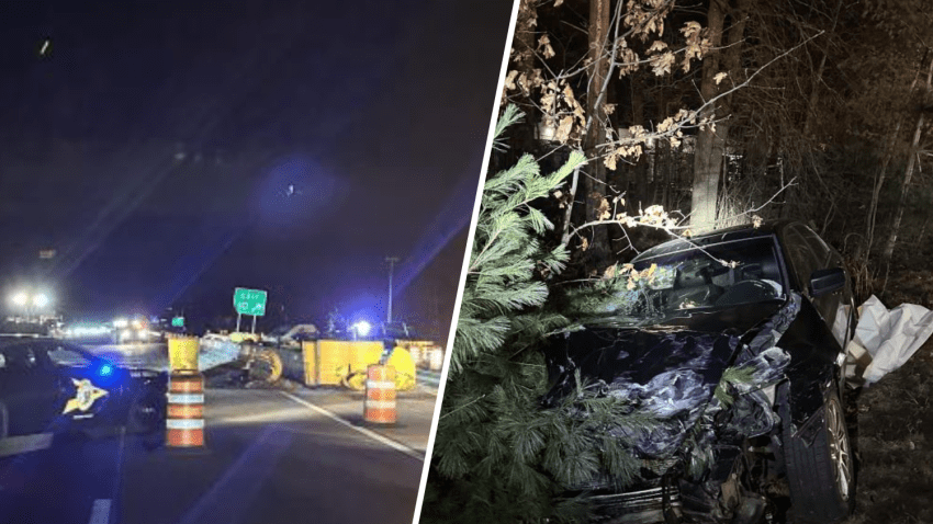 All northbound lanes of the F.E. Everett Turnpike in Merrimack, New Hampshire, were closed for two hours Saturday evening in the area of Exit 10 due to a crash that left one person seriously hurt.