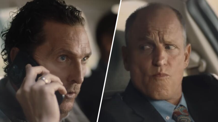 Matthew McConaughey and Woody Harrelson in a “True Detective” inspired pitch to the Texas legislature.