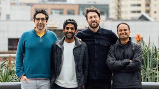 From left, Baseten founders Amir Haghighat, Tuhin Srivastava, Philip Howes and Pankaj Gupta.