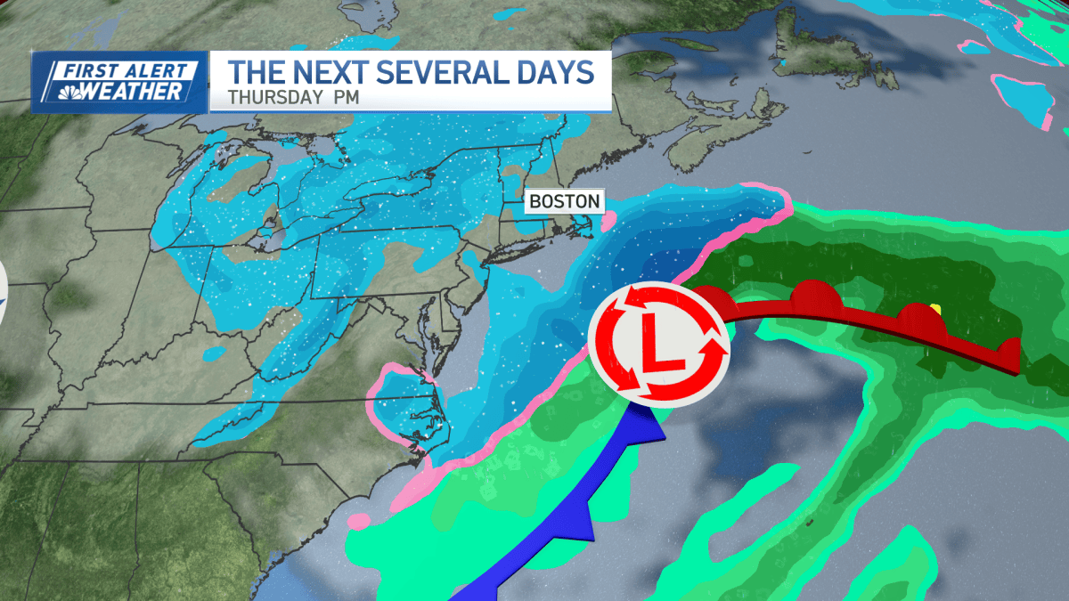 Thursday storm in Massachusetts: How much snow will we get? – NBC Boston