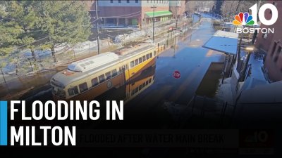 MBTA driver, passengers rescued after flooding in Milton