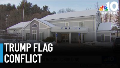 Trump flag in police station sparks conflict between chief and town leader