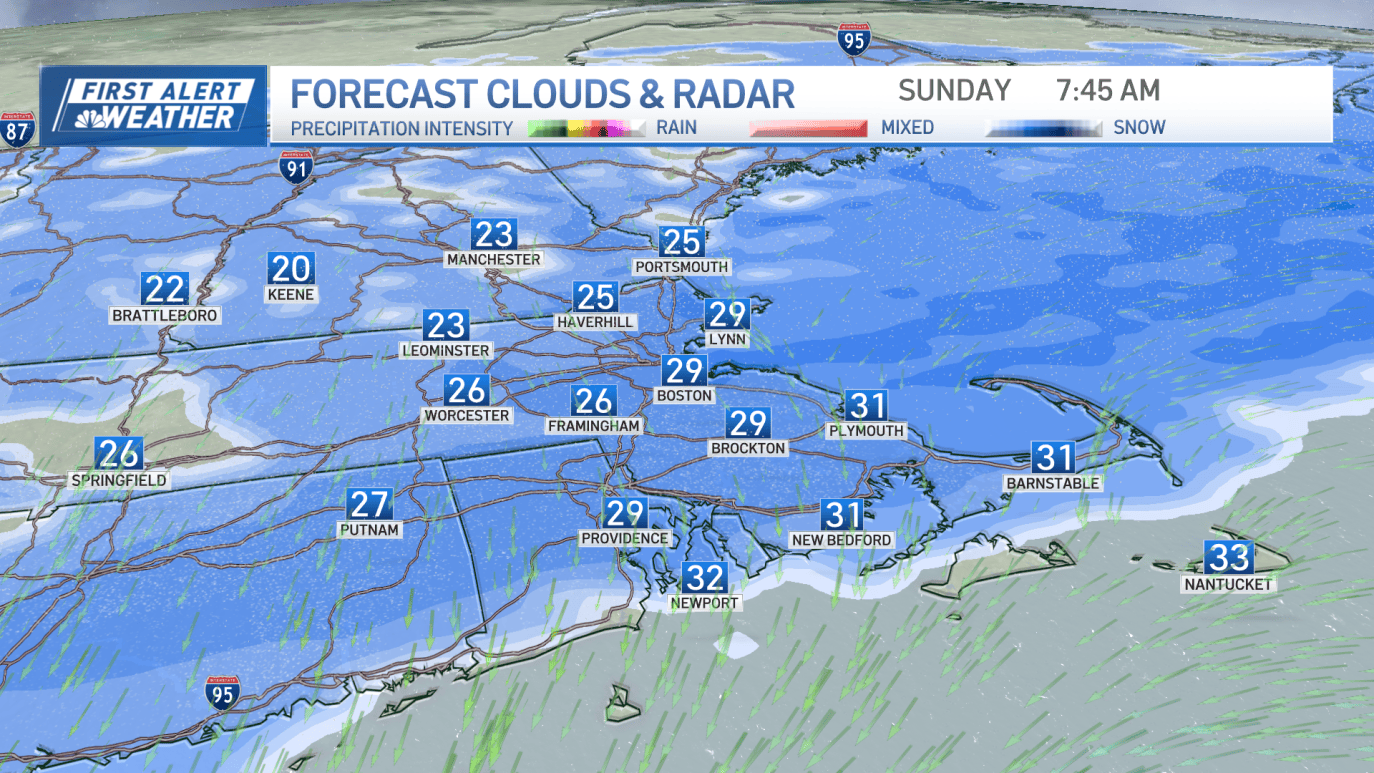 Boston Rador Snow predictions Boston, MA: Winter storm warning details, radar – NBC ...