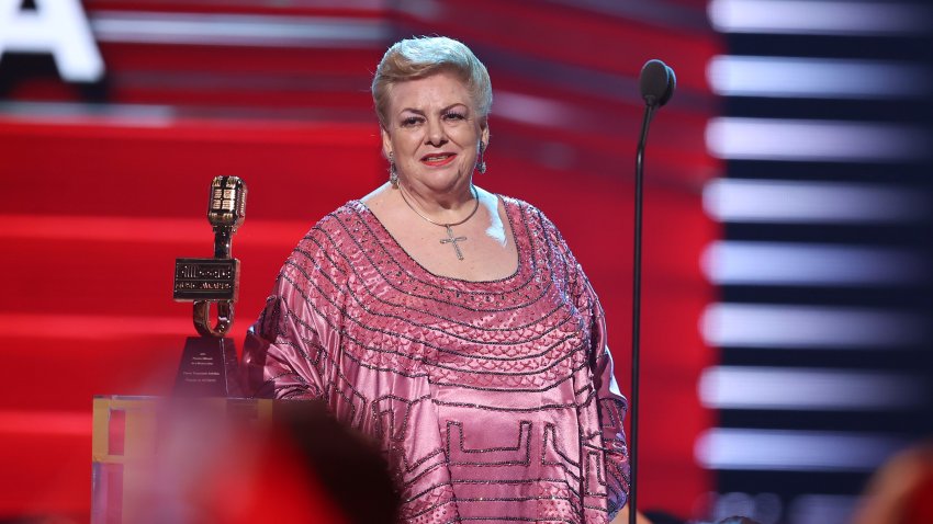 Pictured:Paquita la del Barrio on stage at the Watsco Center in Coral Gables, FL on September 23, 2021.