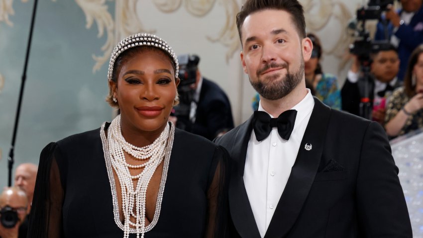 Serena Williams and Alexis Ohanian