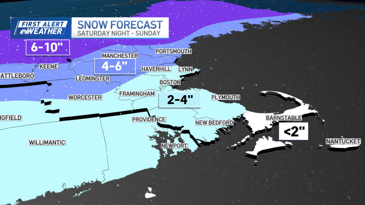 Winter storm warning: How much snow are we getting in Mass., NH? – NBC ...