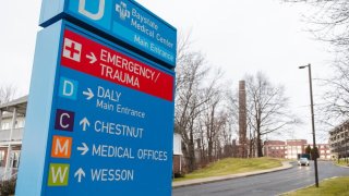 Emergency entrance at Baystate Medical Center.