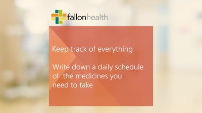 Fallon Health Minute: How to take your medications correctly