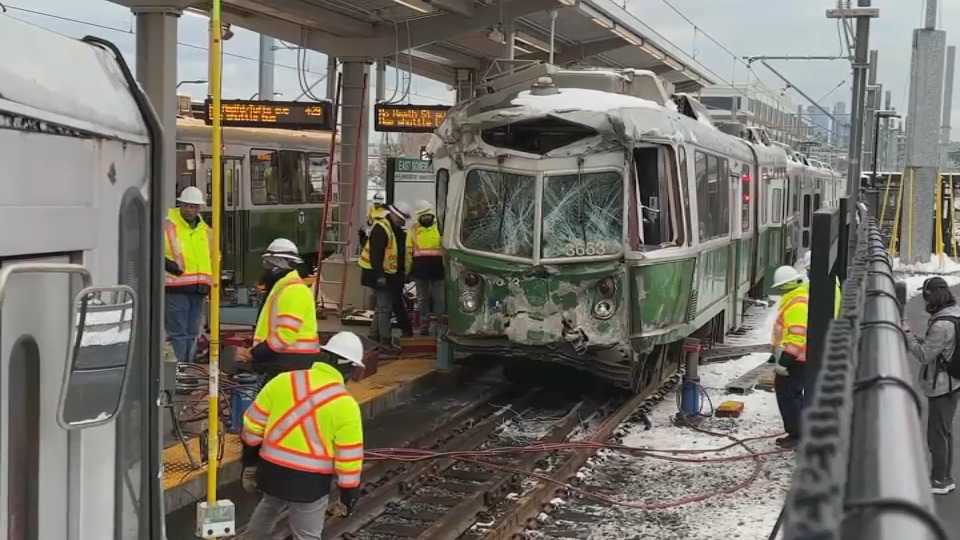 Somerville, MA MBTA Green Line train crash update: Stop signal passed ...