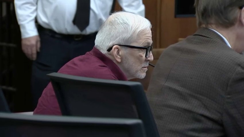 Steven Fike in Suffolk Superior Court on Monday, Feb. 10, 2025, amid talks over a plea deal in a 1980 killing he's accused of at a Boston hotel.