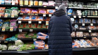 A customer shops for produce at a grocery store on Jan. 15, 2025 in Chicago, Illinois. 
