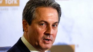 Alberto Musalem, President and CEO of the Federal Reserve Bank of St. Louis, speaks to the Economic Club of New York, in New York City, U.S., Feb. 20, 2025.