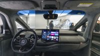 The view from inside a Zeekr Mix electric vehicle at one of the company’s showrooms in Shanghai, China, on March 16, 2025.