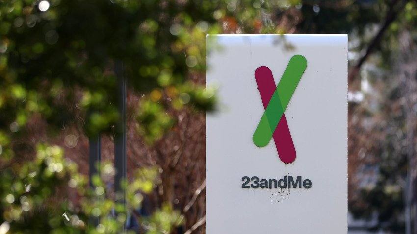 A sign for 23andMe