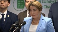 Massachusetts Gov. Maura Healey speaks in Lowell about her new energy affordability agenda on March 10, 2025.