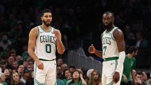 Jayson Tatum and Jaylen Brown