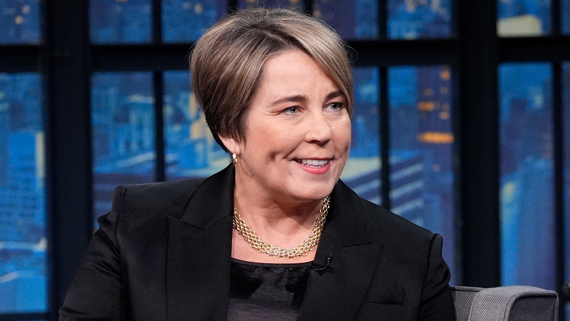 Gov. Healey talks Dems, Dunkin’ and DEI on ‘Late Night With Seth Meyers’