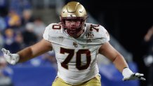 Boston College offensive tackle Ozzy Trapilo