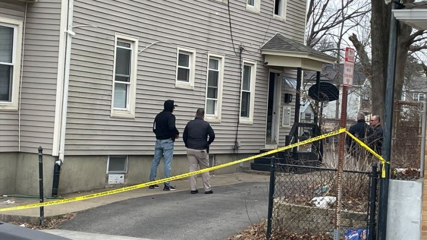 Police investigate a shooting on Rodman Street in Fall River, Massachusetts, on March 15, 2025.