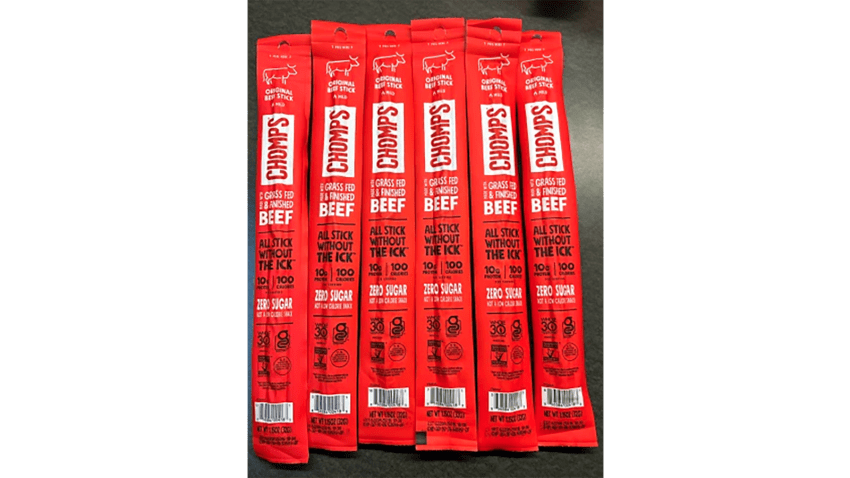 Recalled Chomps Original Beef Stick.