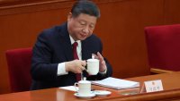 Chinese President Xi Jinping attends the opening session of the National People’s Congress (NPC) at the Great Hall of the People in Beijing, China, March 5, 2025.
