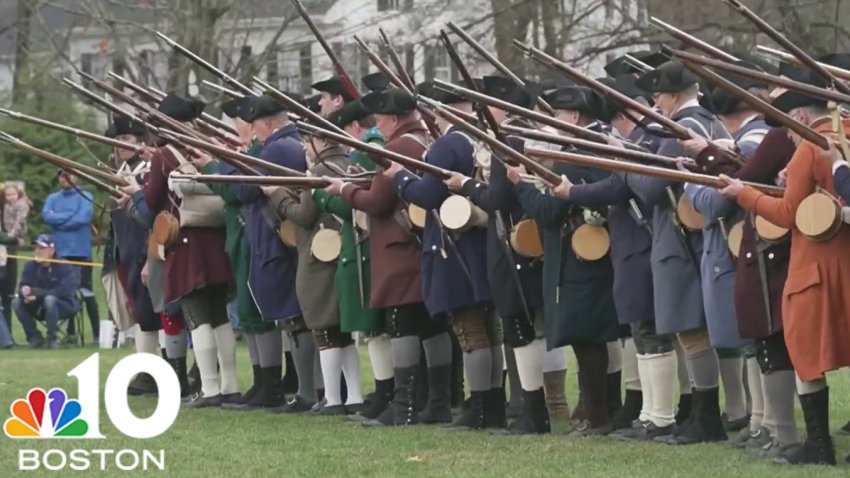 Previewing the reenactment of the Battle of Lexington Saturday