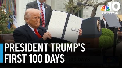 Trump, supporters and opponents look back at first 100 days