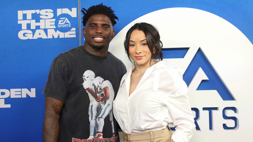 NEW ORLEANS, LOUISIANA – FEBRUARY 07: Tyreek Hill and guest arrives at EA Sports presents The Madden Bowl at Orpheum Theater on February 07, 2025 in New Orleans, Louisiana. (Photo by Kaitlyn Morris/Getty Images)