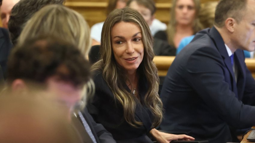 Karen Read during opening arguments at Karen Read’s second murder trial on April 22. (Staff Photo By Stuart Cahill/Boston Herald via Getty Images)