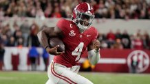 Alabama quarterback Jalen Milroe