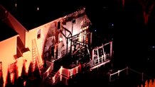 A building with fire damage in Saugus, Massachusetts, on Thursday, April 10, 2025.