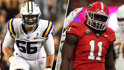 LSU offensive tackle Will Campbell and Georgia edge rusher Jalon Walker
