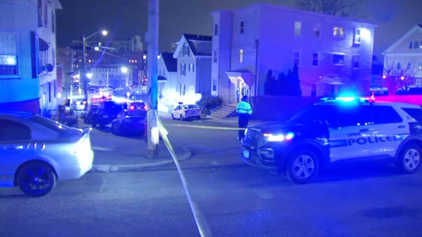 A police investigation in Lynn, Massachusetts, on April 11, 2025.