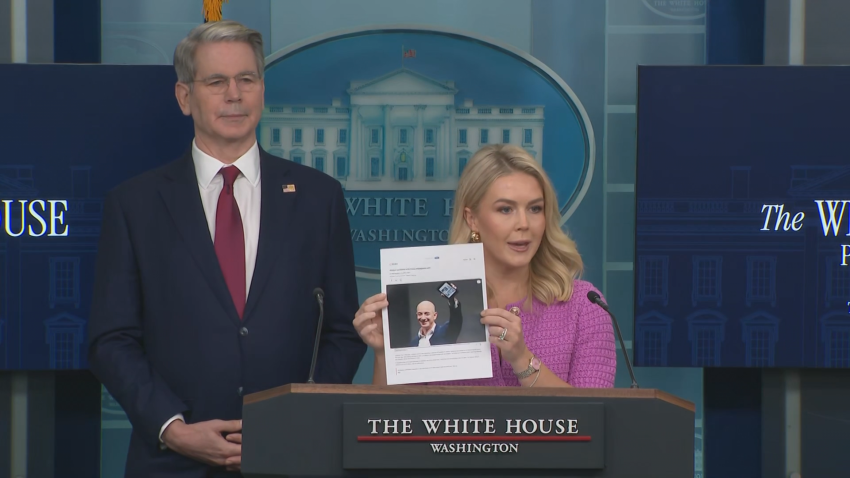White House press secretary Karoline Leavitt holds press briefing