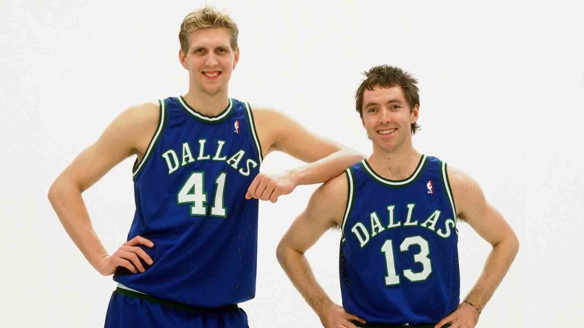 Dirk Nowitzki and Steve Nash