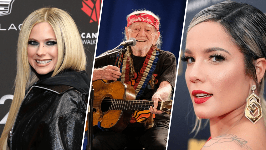 Avril Lavigne, Willie Nelson and Halsey
