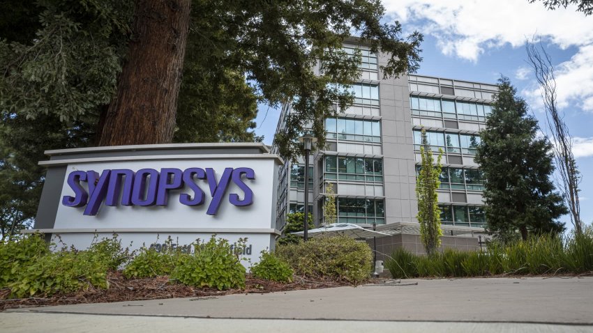 The Synopsys headquarters in Mountain View, California, on April 13, 2022.