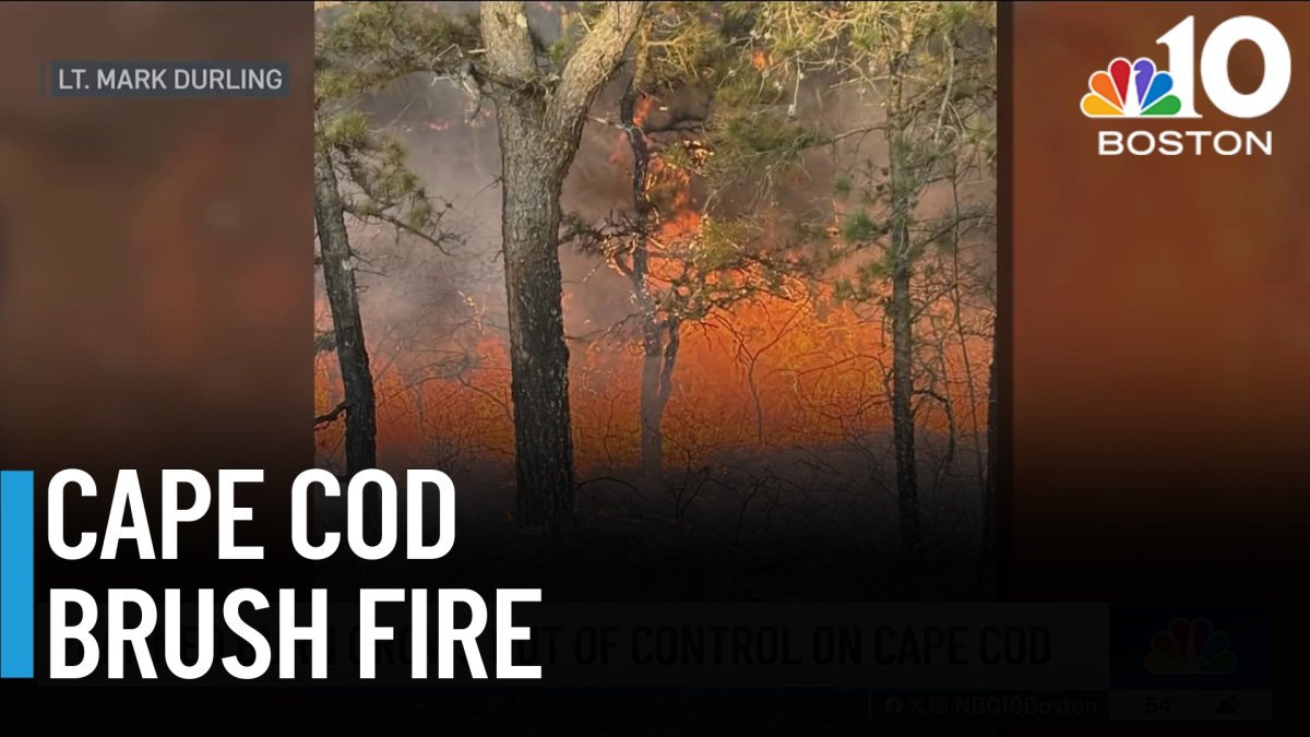 Planned burn on Cape Cod grows to out-of-control brush fire – NBC Boston