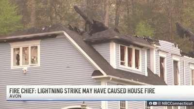 Lightning might have caused fire at Avon home