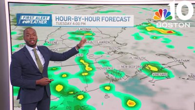 Rain continues – but in waves