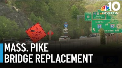 Delays expected as crews replace bridge on Mass. Pike